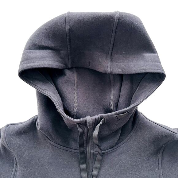 Lululemon Long Horizons Hoodie Black Size Medium Coat Jacket Travel Commute - Picture 5 of 11